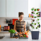 Tour de culture hydroponique d'intérieur à 6 niveaux – Jardinière verticale pour herbes aromatiques, fruits et légumes