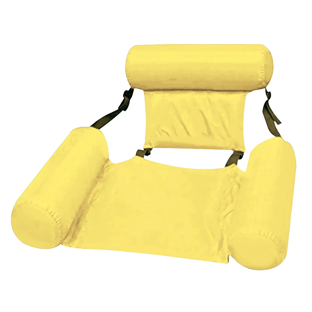 Inflatable Water Hammock Floating Bed – Portable Pool Lounge Chair for Adults