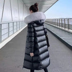 New Thick Winter Parka for Women – Plush Faux Fur Hooded Trench Coat