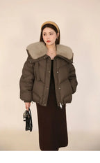 2025 New Women’s Short Cotton-Padded Winter Coat – Korean Loose Fit