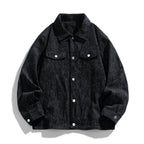 Japanese-Style Retro Corduroy Lapel Jacket – Autumn/Winter Casual Outerwear