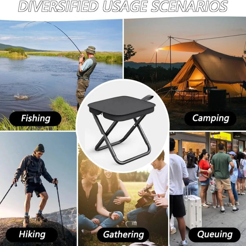 Lightweight Folding Tourist Chair – Portable Heavy-Duty Outdoor Camping & Fishing Stool