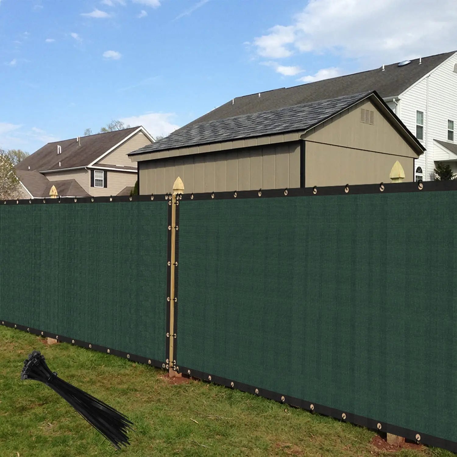 Green Fence Privacy Screen Windscreen – Heavy Duty Outdoor Privacy Barrier
