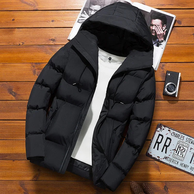 Men’s Winter Cotton Jacket – Short Padded Korean Style Casual Thickened Outerwear