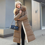ZAROY Luxury Fur Hooded Parka – Women’s Long Winter Puffer Coat