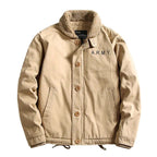 Windbreaker Parka Winter Jacket for Men – Fleece-Thickened Corduroy Coat