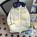 Men’s Winter Down Jacket – Thick Warm White Duck Down Puffer Coat with Hood, Windproof & Cold-Proof