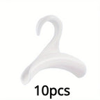 10pcs Space-Saving Hanger Hooks – Wardrobe Organizer for Bags, Scarves & Hats