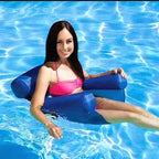 Inflatable Water Hammock Floating Bed – Portable Pool Lounge Chair for Adults