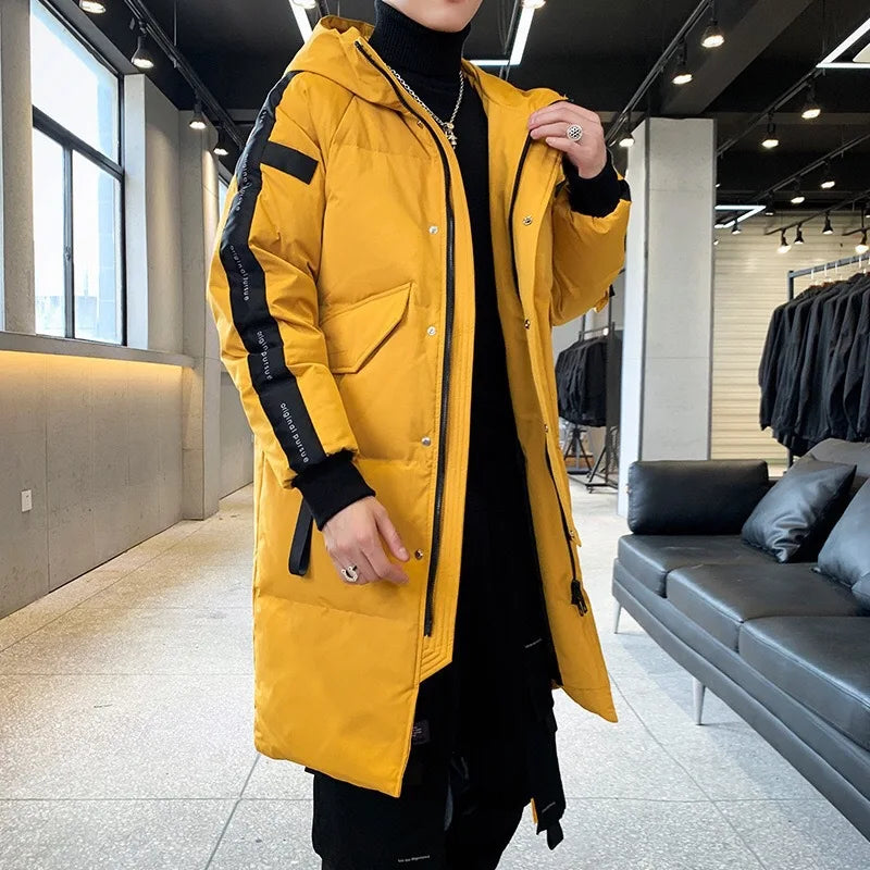 Men’s Long Down Jacket – High Quality Winter Parka Puffer Coat