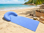 Beach Mat with Inflatable Headrest – Sand-Proof Foldable Camping & Picnic Mat