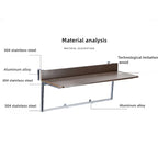 Space Saving Adjustable Height Folding Balcony Table – Hanging Railing Desk for Small Spaces