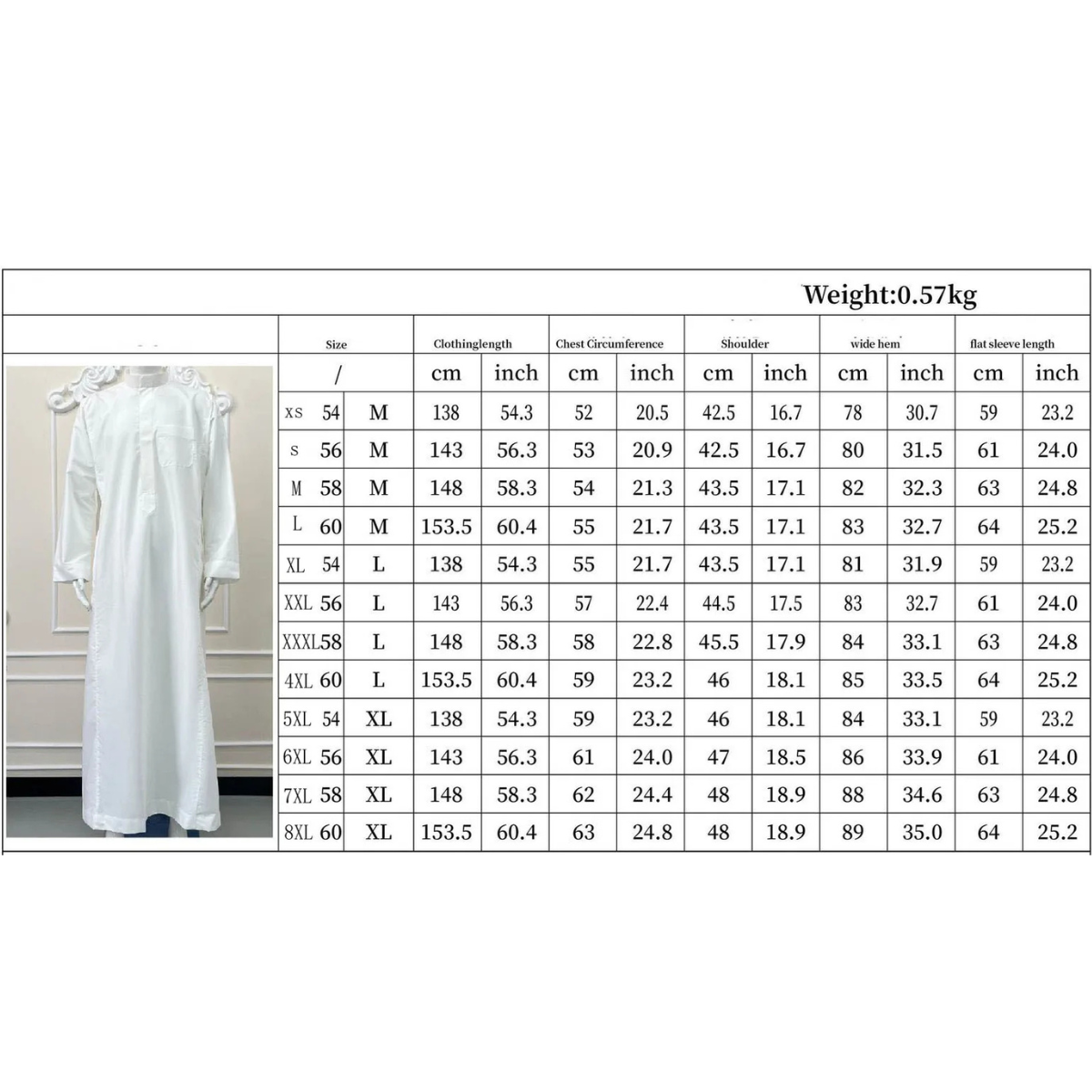 Muslim Men’s Zipper Jubba Thobe – Ethnic Kimono-Style Robe for Daily and Formal Wear