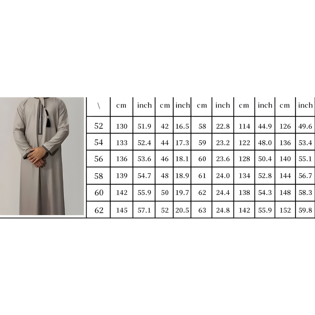 Nieuwe moslim heren lange mouw pullover Abaya Daffah Jubba Thobe – Pakistaanse, Saoedische en Afghaanse stijl gebedskleed