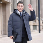 Men’s Hooded Parka – Thick Winter Cotton Jacket, Waterproof & Windproof Long Coat