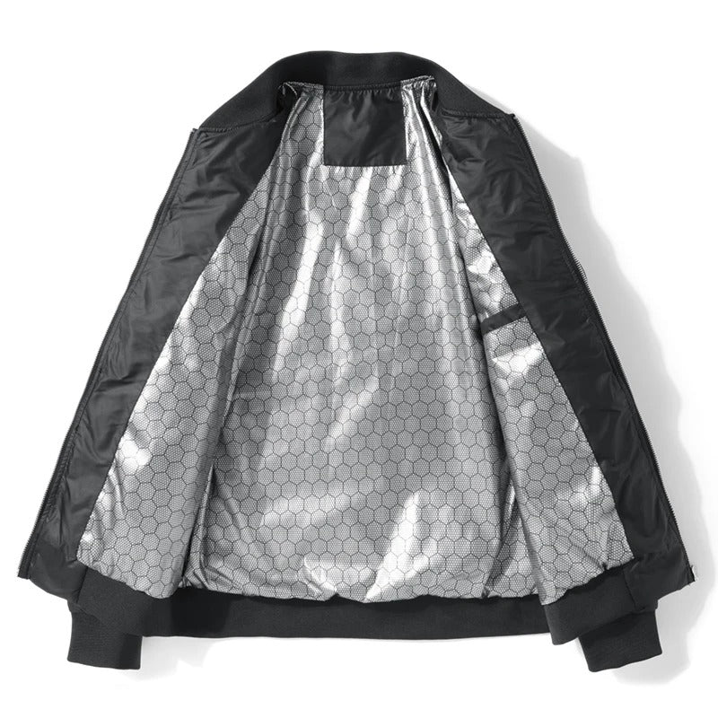 Men’s Winter Down Jacket – Lightweight Duck Down Puffer Coat with Stand Collar, Business Casual Style