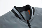 Men’s Bomber Jacket – Casual Oversized Aviator Pilot Baseball Coat, Spring & Autumn Windbreaker