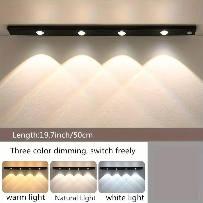 Smart Induction LED Light Strips – Motion Sensor Cabinet, Wardrobe & Bedside Lighting